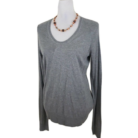 Calvin Klein Jeans ~Woman Size M~Gray Cotton Blend Pullover Sweater NWOT. - Picture 3 of 11